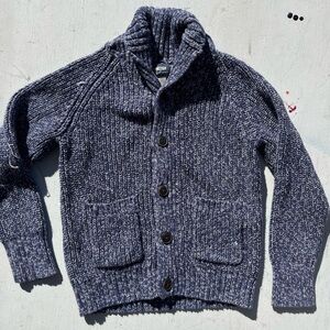 Kid's OshKosh Sweater Multicolor Knit Cardigan 6 Button City School Preppy Solid